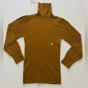 Ann Taylor Factory turtleneck. Mustard. New with tags.